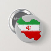 Iraanse vlaggenkaart ronde button 5,7 cm (Voorkant /achterkant)