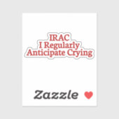IRAC grappig Sticker (Vel)