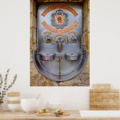 Irache Wijnfontein Poster (Keuken)