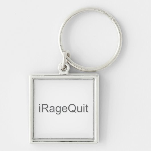 iRageQuit-uitmondingsgamer Sleutelhanger (Voorkant)
