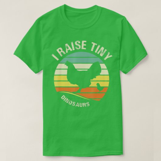 Iraise minuscule dinosaurschicken grappige gave vo t-shirt (Design voorkant)