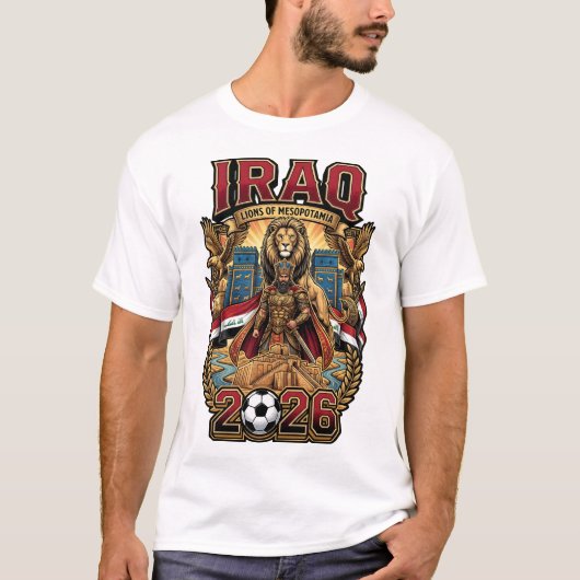 Irak 2026 Fan T-Shirt (Voorkant)