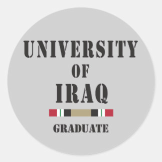 Irak afstuderen stencil sticker
