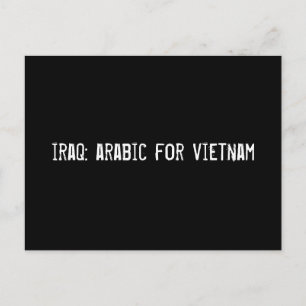 irak : arabisch voor vietnam briefkaart