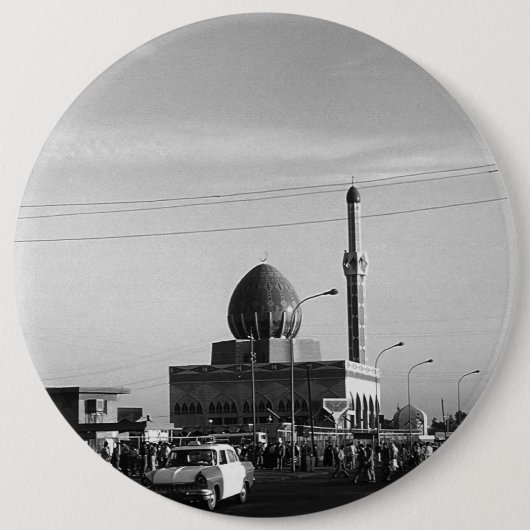  Irak Bagdad Buniya Mosque Ronde Button 6,0 Cm (Voorkant)