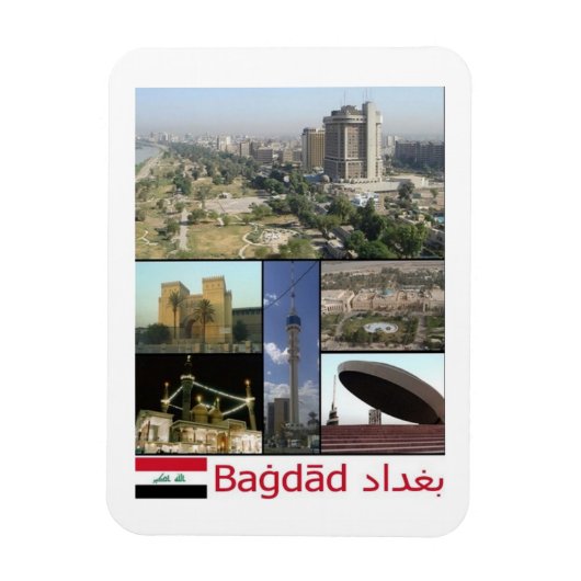 Irak - Bagdad Mosaic - Magnet Magneet (Verticaal)