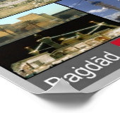 Irak - Bagdad Mosaic - Poster (Hoek)