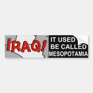 IRAK! Bumpersticker