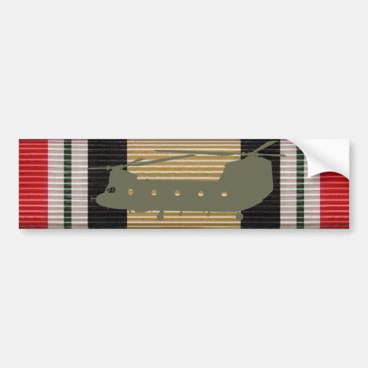 Irak Campaign Medal Ribbon CH-47 Chinook Sticker (Voorkant)