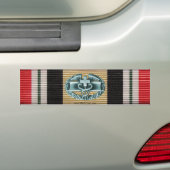 Irak Campaign Medal Ribbon & CMB Sticker (Op auto)