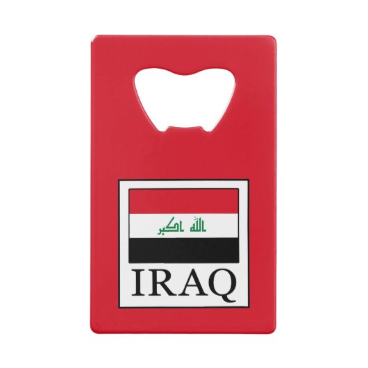 Irak Creditkaart Flessenopener (Voorkant)