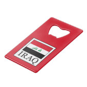 Irak Creditkaart Flessenopener (Voorkant Gekanteld)
