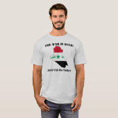 IRAK De oorlog is voorbij T-shirt (Voorkant volledig)