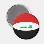 Irak Fisheye Vlag Magneet (Voorkant / Achterkant)