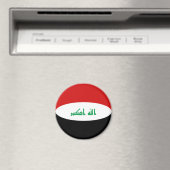 Irak Fisheye Vlag Magneet (Insitu (Vaatwasser))