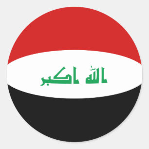 Irak Fisheye Vlag Sticker