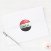 Irak Glossy Circle-vlag Ronde Sticker (Envelop)