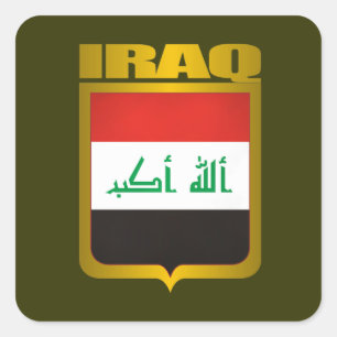 "Irak Gold" Vierkante Sticker