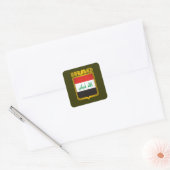 "Irak goud" Vierkante Sticker (Envelop)