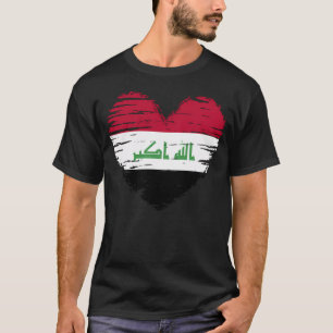 Irak Hart Iraakse Vlag Iraakse T-shirt