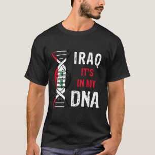 Irak Het zit in mijn DNA, trotse Iraakse vlag T-shirt