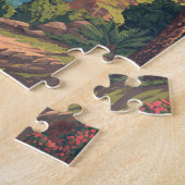 Irak Illustratie Reis Kunst Vintage Legpuzzel (Zijkant)
