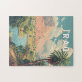 Irak Illustratie Reis Kunst Vintage Legpuzzel (Horizontaal)