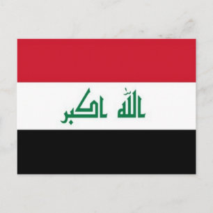 Irak - Iraakse vlag - Briefkaart