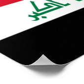 Irak - Iraakse vlag - Poster (Hoek)