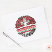 Irak Irakisch Schweiz Baum Wurzel Ronde Sticker (Envelop)