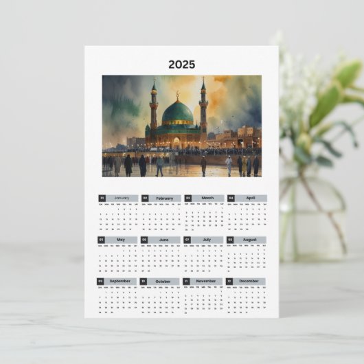 irak-kalender programmakaart (Staand voorkant)