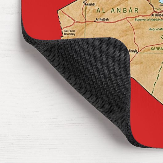 Irak Map Mousepad Muismat (Hoek)