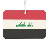 Irak Nationale Wereldvlag Luchtverfrisser (Achterkant)