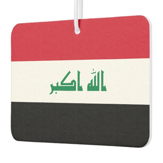 Irak Nationale Wereldvlag Luchtverfrisser (Links)