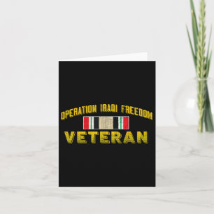Irak Operatie Iraqi Freedom Veteranen Dag Geschenk Kaart