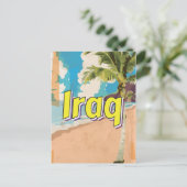Irak Oude reisposter Briefkaart (Staand voorkant)