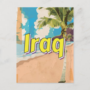 Irak Oude reisposter Briefkaart