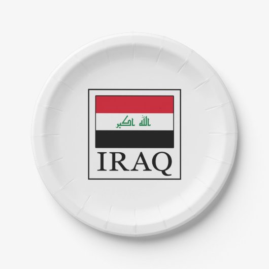 Irak Papieren Bordje (Voorkant)