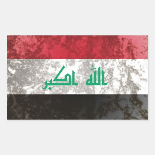 Irak Rechthoekige Sticker (Voorkant)