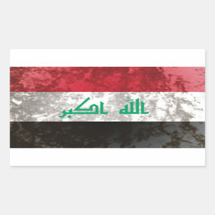Irak Rechthoekige Sticker