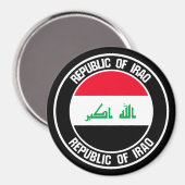 Irak Round Emblem Magneet (Voorkant / Achterkant)