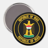 Irak Round Emblem Magneet (Voorkant / Achterkant)