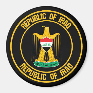 Irak Round Emblem Magneet