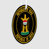 Irak Round Emblem Ornament (voorkant)