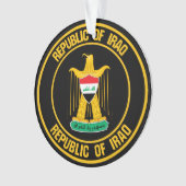 Irak Round Emblem Ornament (voorkant)