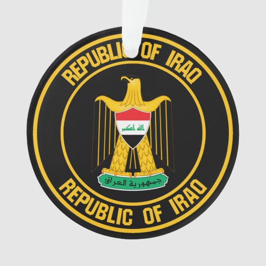Irak Round Emblem Ornament (voorkant)