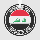 Irak Round Emblem Ornament (achterkant)