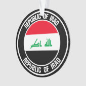 Irak Round Emblem Ornament (voorkant)