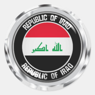 Irak Round Emblem Ronde Sticker