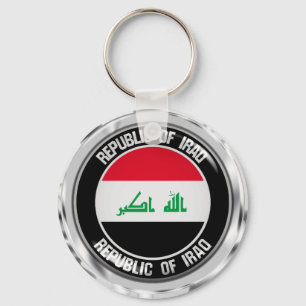 Irak Round Emblem Sleutelhanger